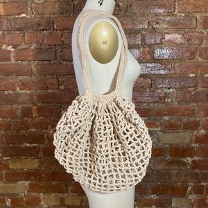 Handmade crocheted market bag